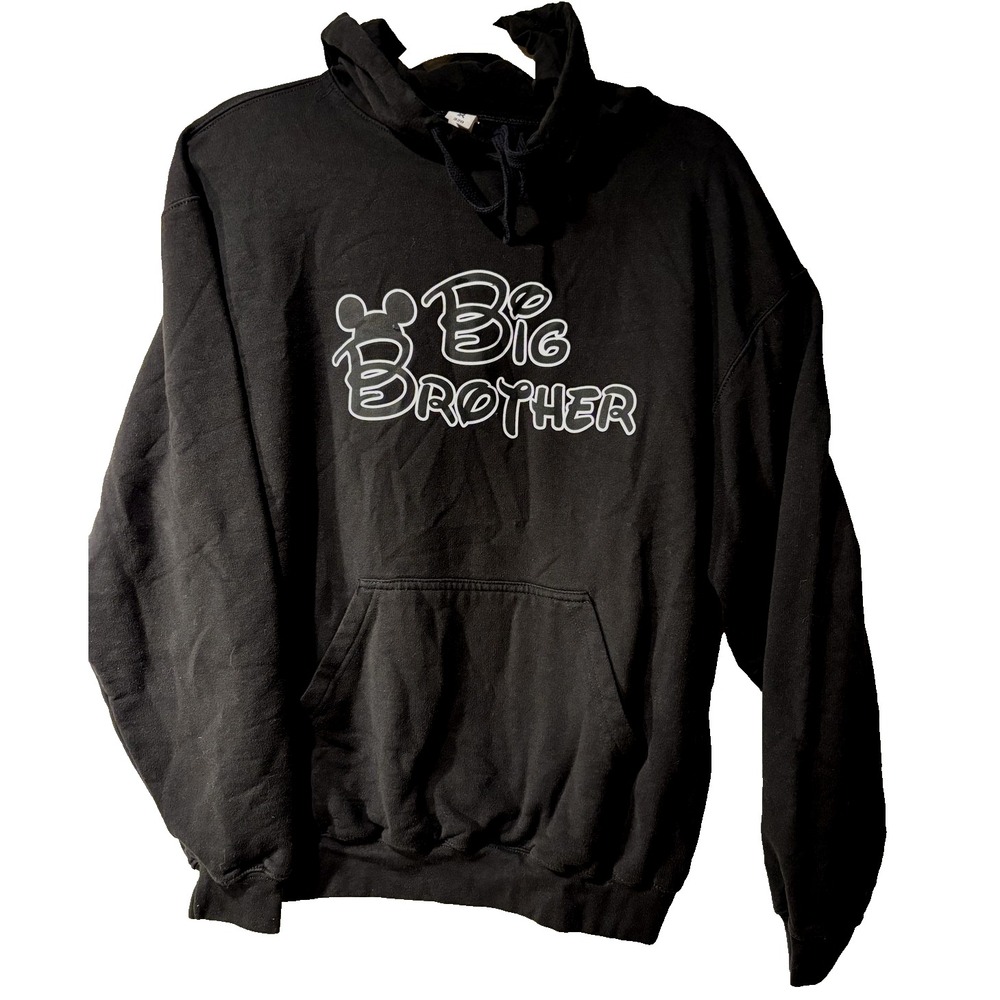 Disney‎  Big Brother Hoodie Mens Large Black Tultex 320
